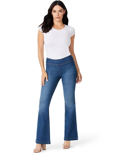 Sofia Jeans by Sofia Vergara Women's Melisa Pull-On Flare Jeans
