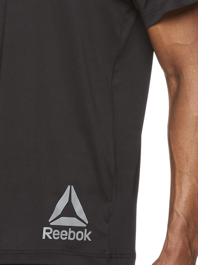 REEBOK MENS DURATION SHORT SLEEVE PERFORMANCE TEE