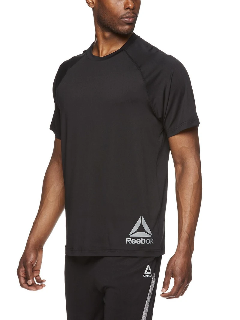 REEBOK MENS DURATION SHORT SLEEVE PERFORMANCE TEE