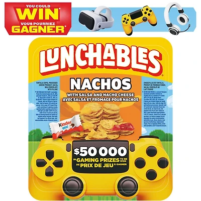 Nachos Avec Trempette Au Fromage Et Salsa, Plateau Nacho avec trempette au fromage et salsa Lunchable
