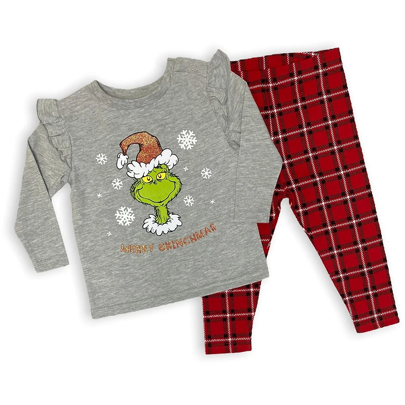 Dr Seuss Ensemble 2 pièces haut à volants et leggings pour bébé