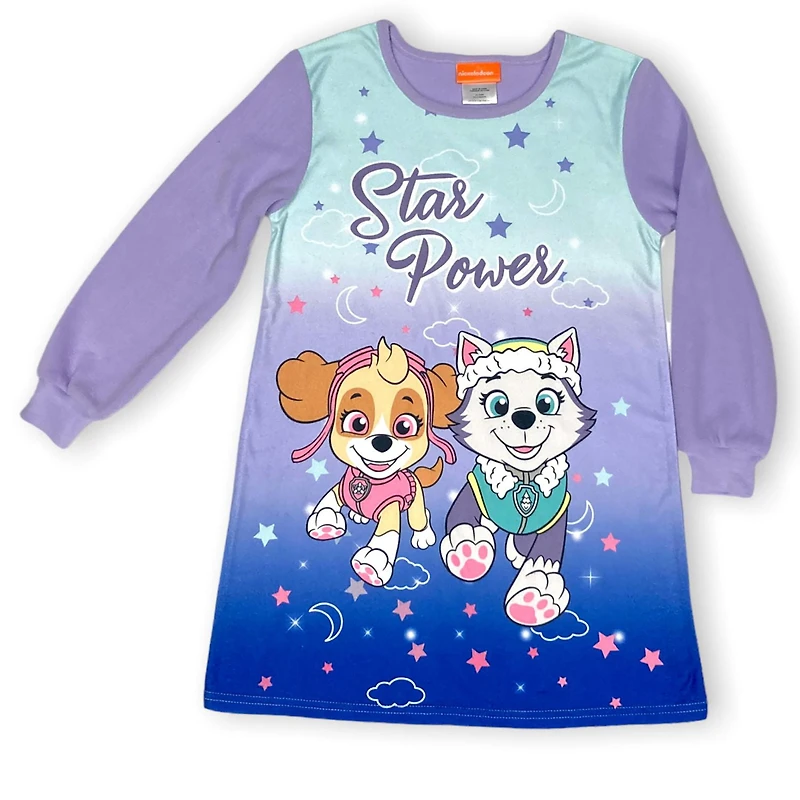Paw Patrol Girl's short nightgown with long sleeves
