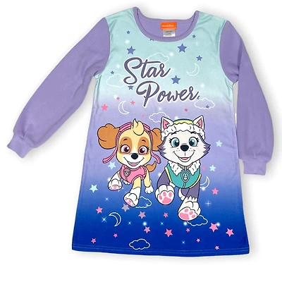 Paw Patrol Girl's short nightgown with long sleeves