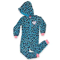 Barbie Pyjama une pièce à manche longue et capuchon pour filles