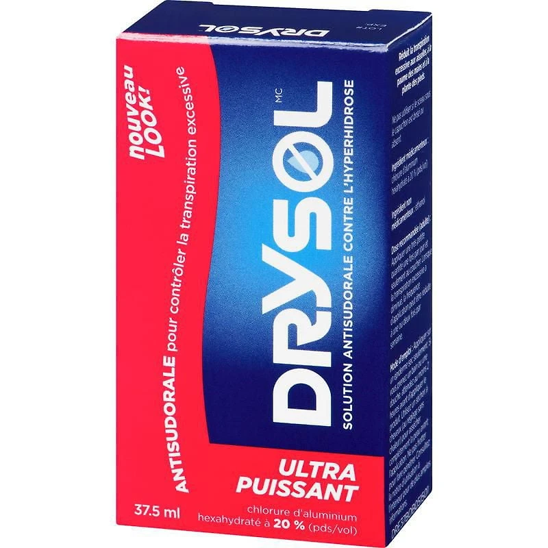 Drysol Antisudorifique Ultra puissant 20% Solution (37.5 ml)