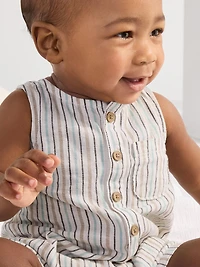 Barboteuse 1 pièce Carter's Child of Mine IB - Rayure kaki