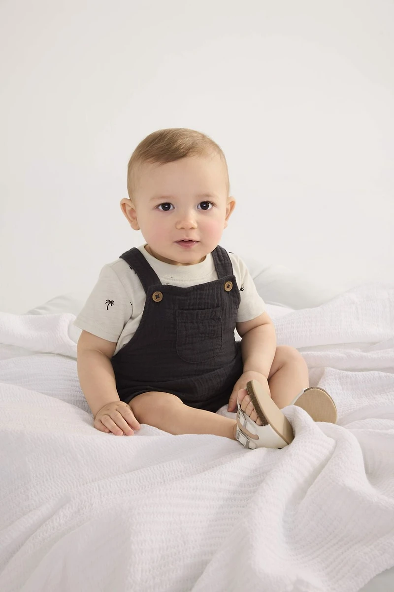 Carter's Child of Mine IB Overall Set - Black Beige