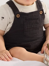 Carter's Child of Mine IB Overall Set - Black Beige