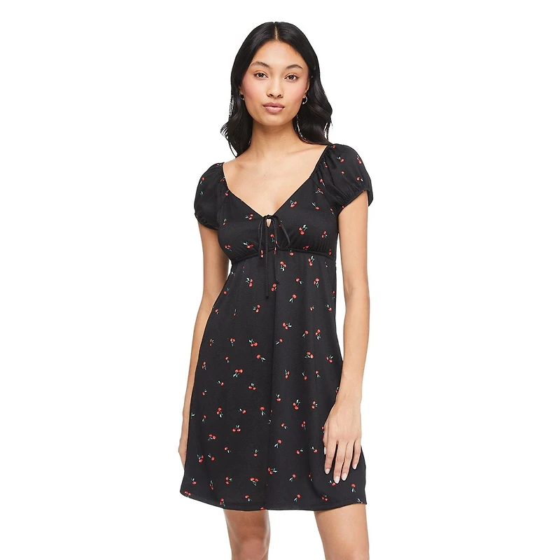 No Boundaries Women's Babydoll Dress, Sizes XS-XXL