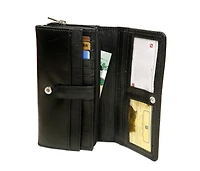 Ashlin Leather Ladies' Wallet with Chequebook Holder