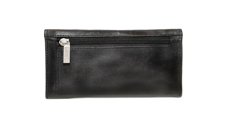 Ashlin Leather Ladies' Wallet with Chequebook Holder