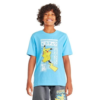 Pokemon Boys' Pikachu Short Sleeve Tee