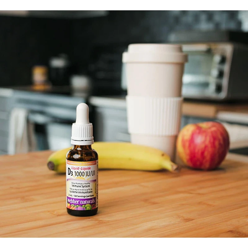 Webber Naturals® Vitamin D3 Liquid, 1000 IU