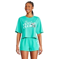 T-shirt écourté Snoopy Peanuts pour femmes