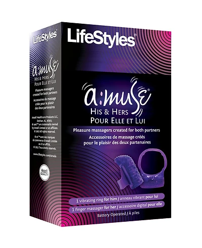 Accessoires de massage pour elle et lui Amuse® de LifeStyles®