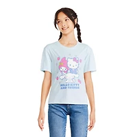 T-shirt à manches courtes Hello Kitty et ses amis pour filles