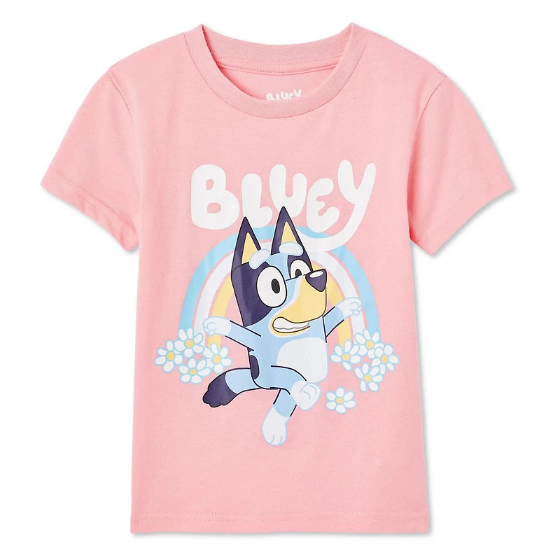 T-shirt à manches courtes Bluey pour petites filles