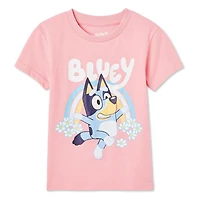 T-shirt à manches courtes Bluey pour petites filles