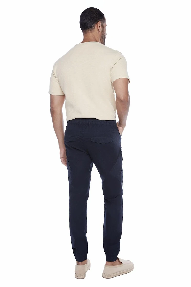 Jeaniologie ™ Men’s Cargo Pull-On Jogger- NAVY