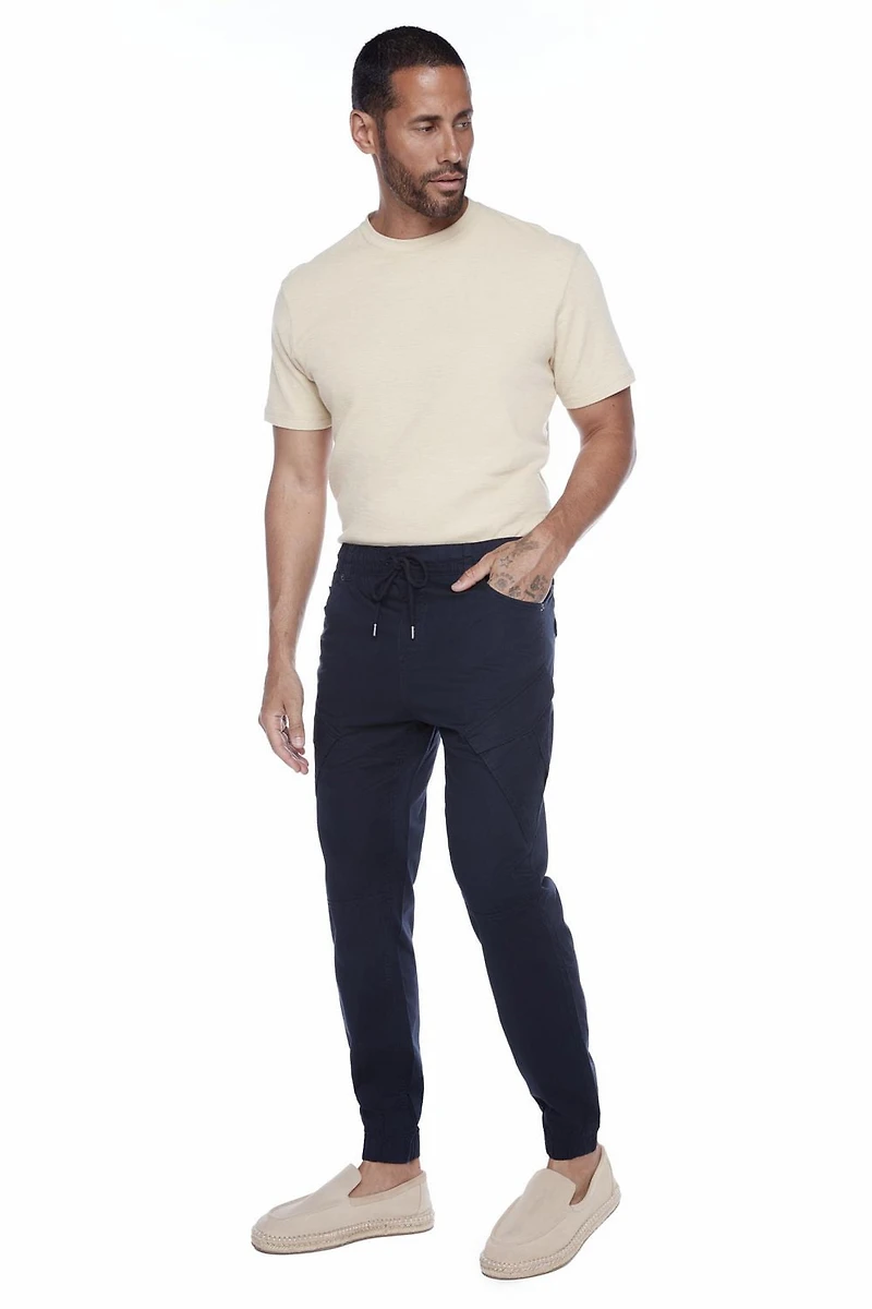 Jeaniologie ™ Men’s Cargo Pull-On Jogger- NAVY