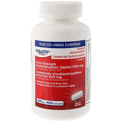 Equate Comprimés d’acétaminophène extra fort 500 mg