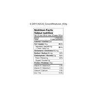 Ground Beef Lean Tube, Your Fresh Market, 454 g (1 lb)