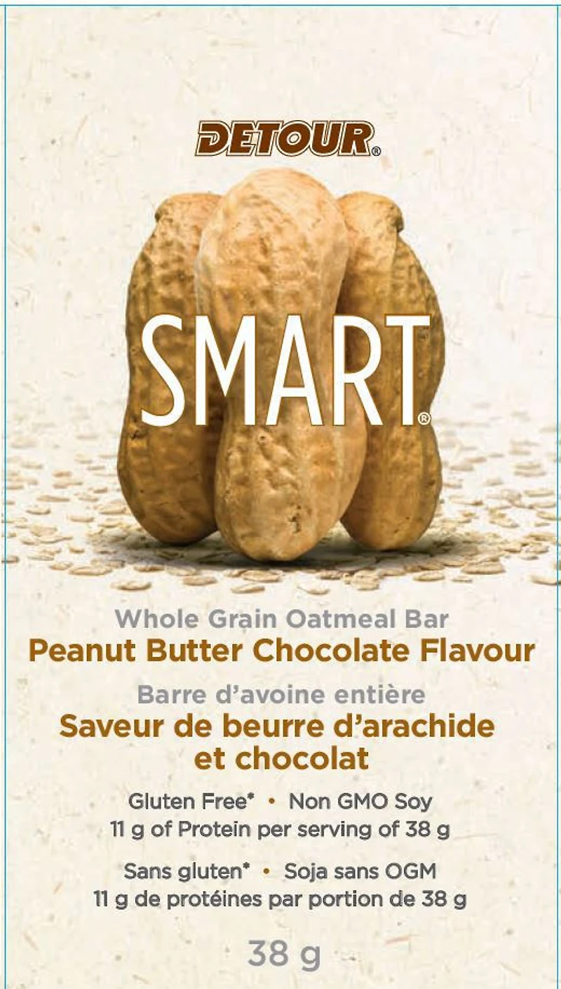 Detour Smart Peanut Butter Chocolate Protein Bars