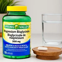 Spring Valley Bisglycinate de Magnésium 200mg 120 Capsules