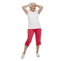 Capri avec ceinture montée côtelée Penmans pour femmes