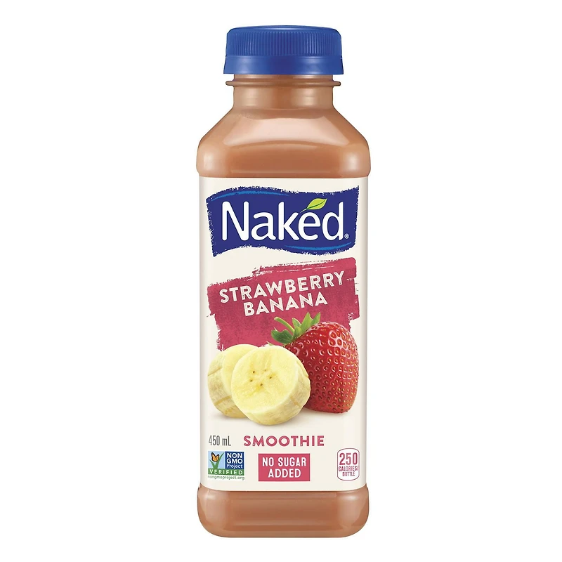 Naked® Strawberry Banana Smoothie, 450 mL Bottle, 450mL