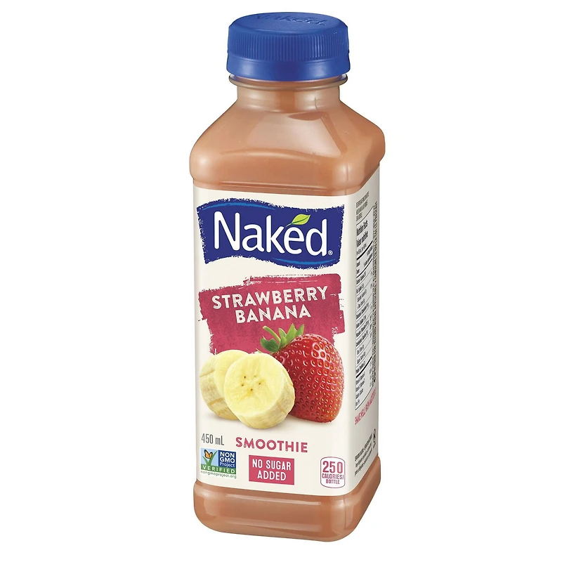 Smoothie Naked® Fraise et banane, 450 mL, 1 bouteille 450 ml