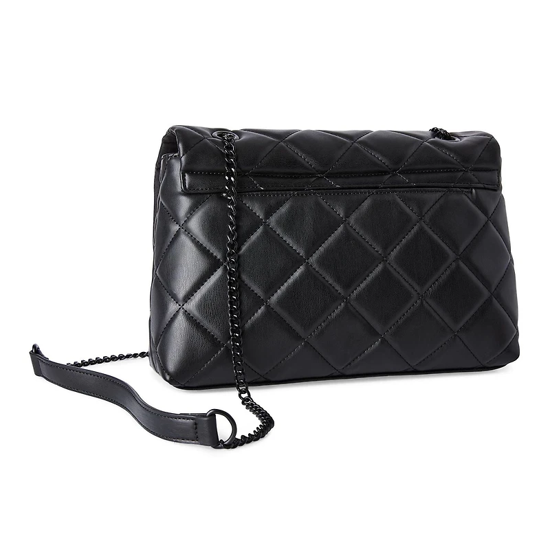 Time and Tru Women's Quilted Shoulder Bag