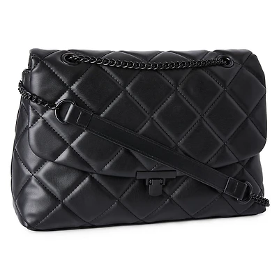 Sac matelassé porté à l’épaule Time and Tru pour femmes