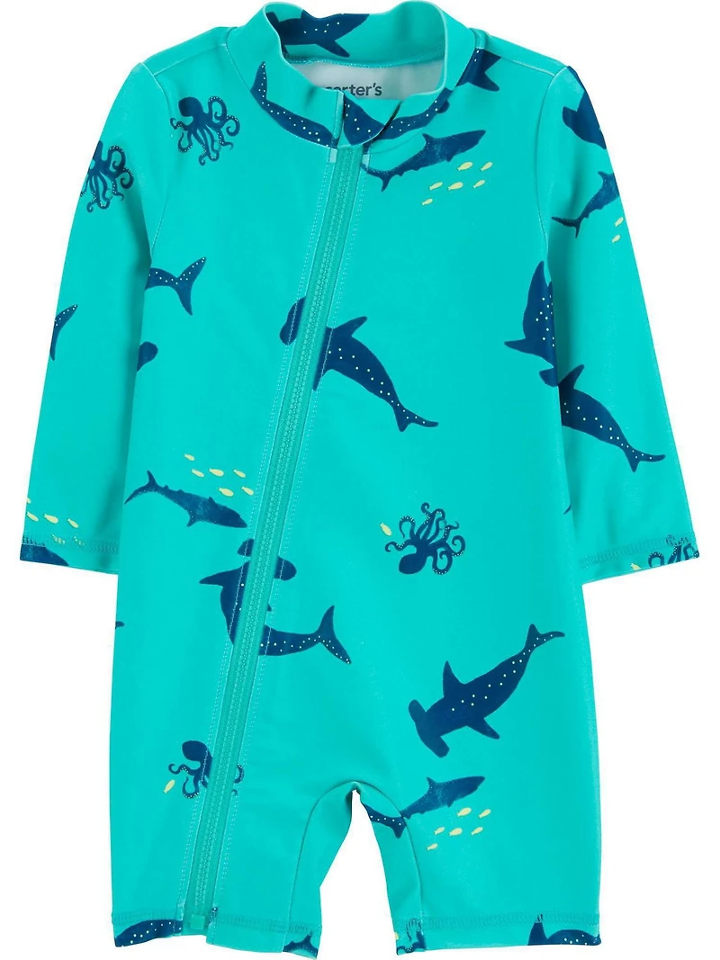 Carter's Child of Mine Baby Boys' Blue Shark 1PC