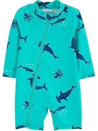 Carter's Child of Mine Baby Boys' Blue Shark 1PC