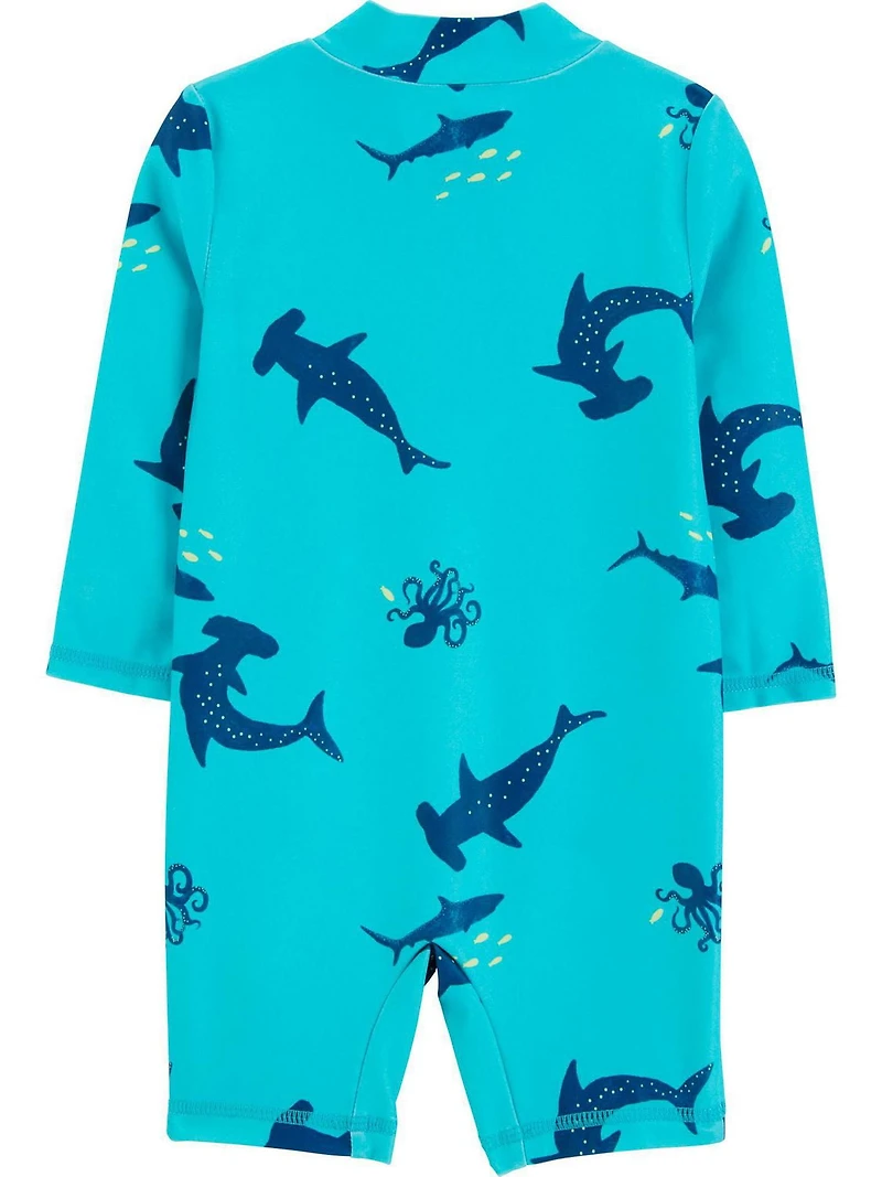 Carter's Child of Mine Baby Boys' Blue Shark 1PC