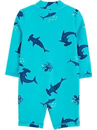 Carter's Child of Mine Baby Boys' Blue Shark 1PC