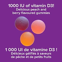 Webber Naturals® Vitamin D3 Gummies 1000IU, 90 GUMMIES