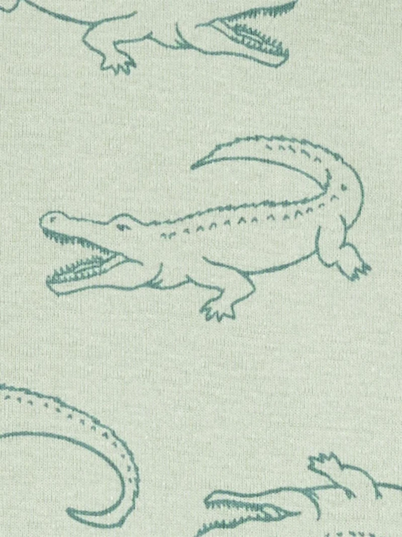 Carter's Child of Mine Kid Boys' Green Gator 2 Piece Outfit Set, Sizes 4-14