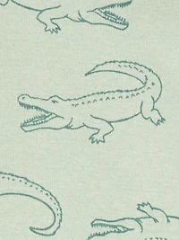 Carter's Child of Mine Kid Boys' Green Gator 2 Piece Outfit Set, Sizes 4-14