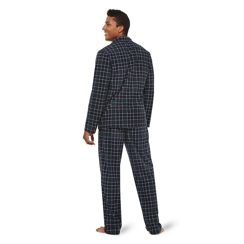 George Men's Brushed Plaid Pyjama Set