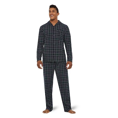 George Men's Brushed Plaid Pyjama Set