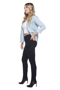 Jeaniologie ™ Jegging à enfiler pour femme | Délavé foncé