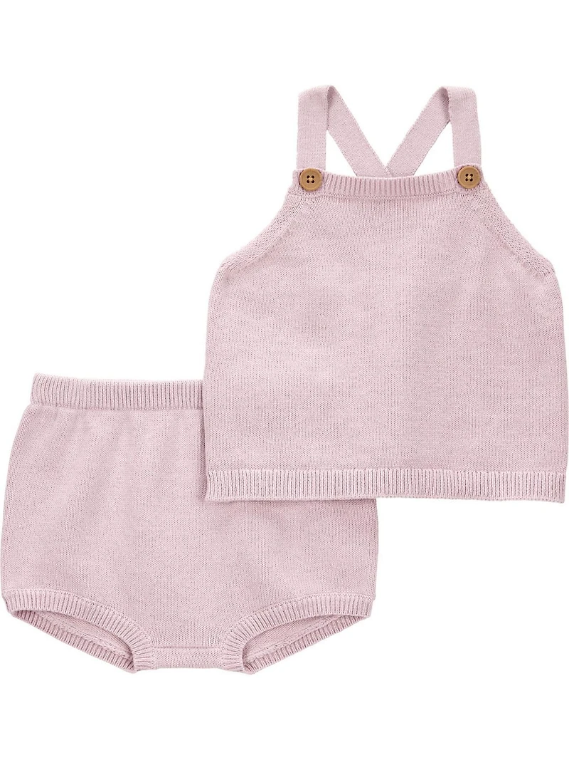 Carter's Child of Mine Baby Girls' Purple 2 Piece Set