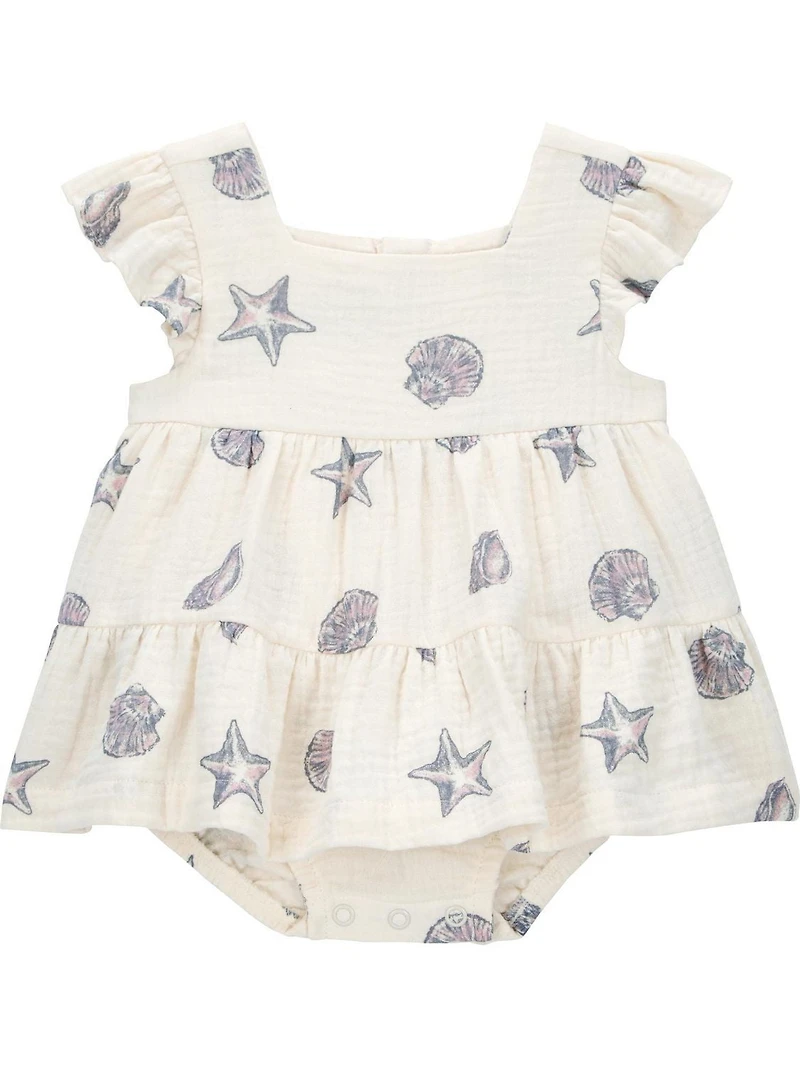 Carter's Child of Mine Baby Girls' Seashell Sunsuit