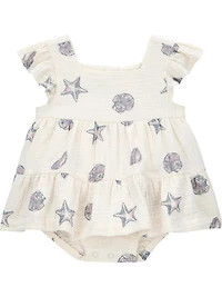 Carter's Child of Mine Baby Girls' Seashell Sunsuit