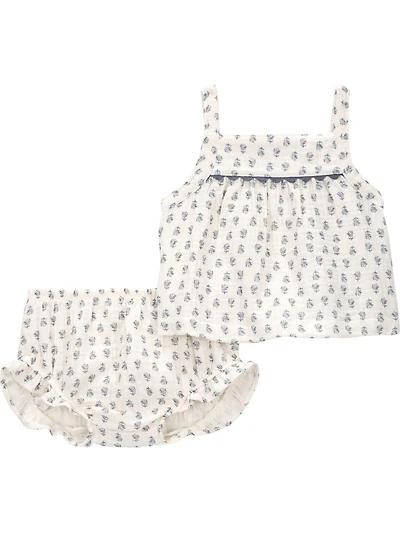 Carter's Child of Mine Ensemble 2 pièces à fleurs géométriques pour bébé fille