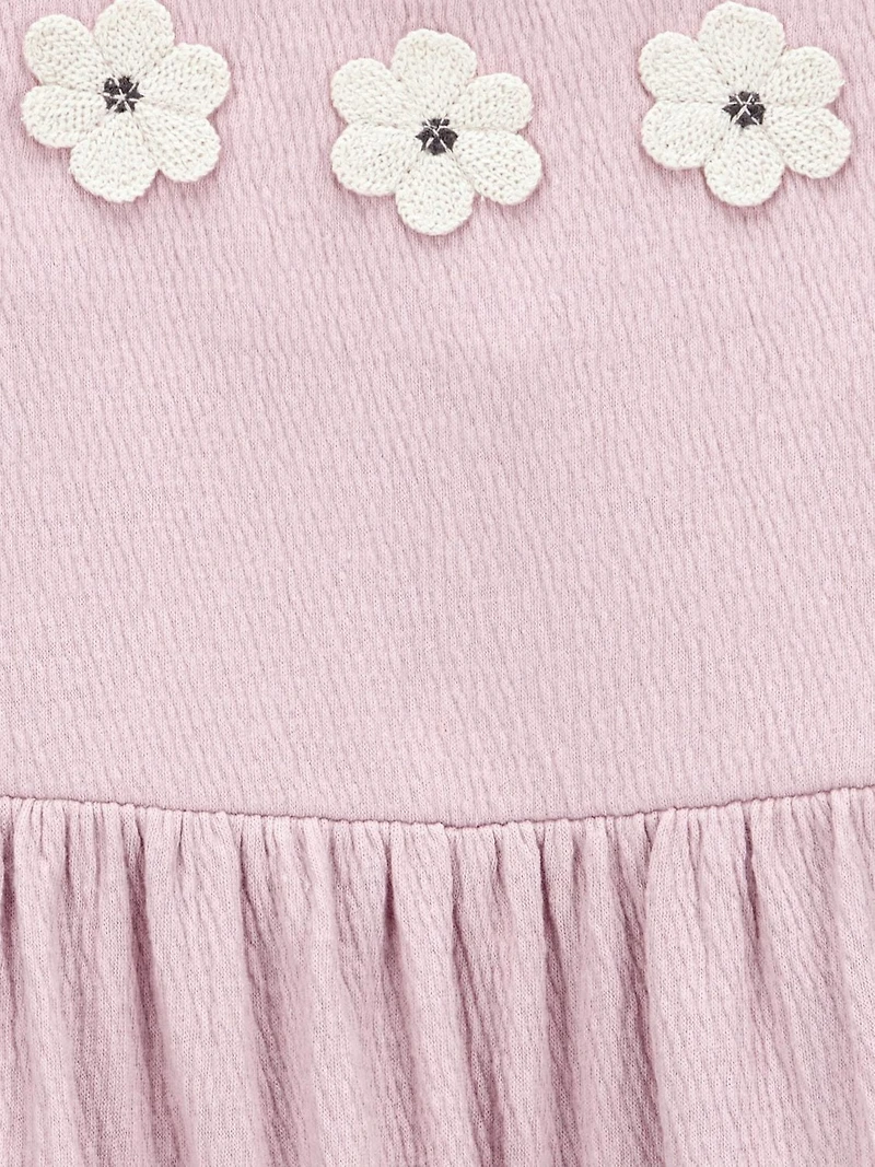 Carter's Child of Mine Toddler Girls' Purple Embroidered Dress