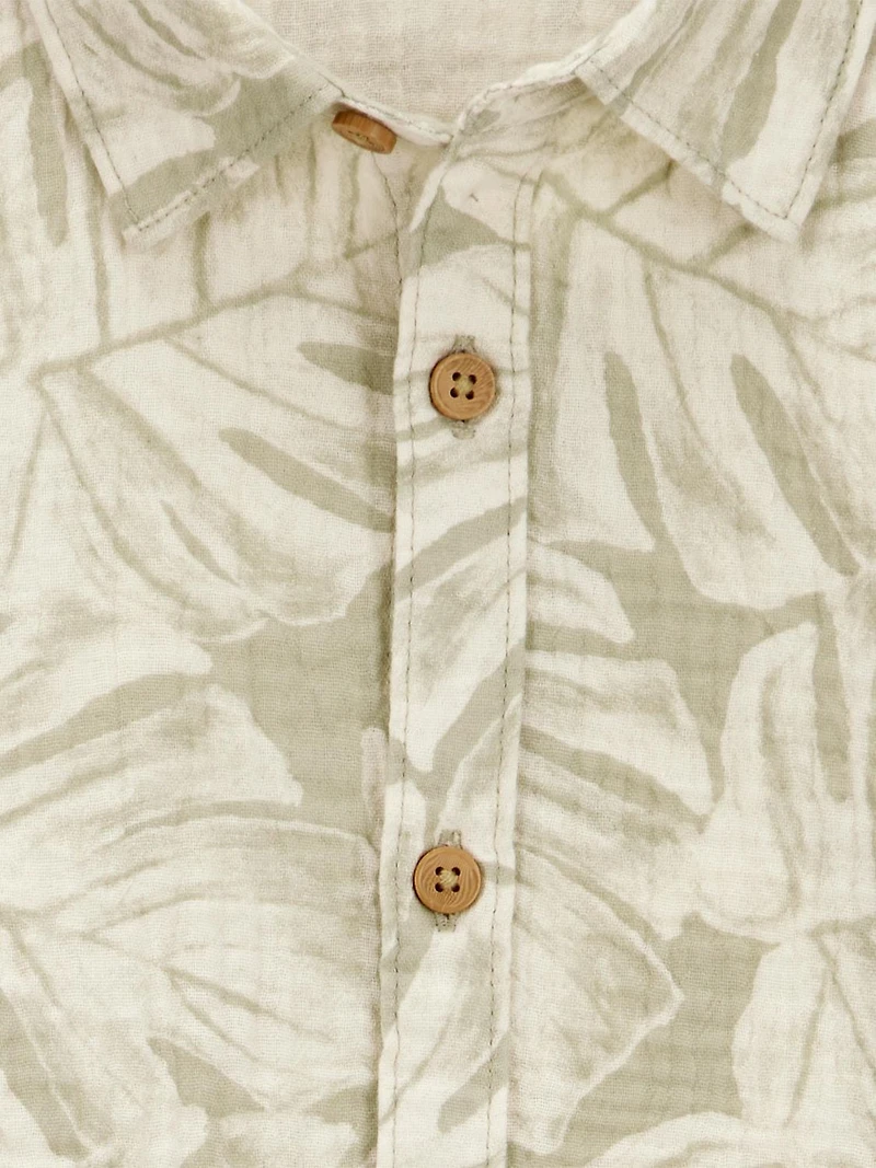 Carter's Child of Mine Toddler Boys Palm Leaf  2 Piece Set