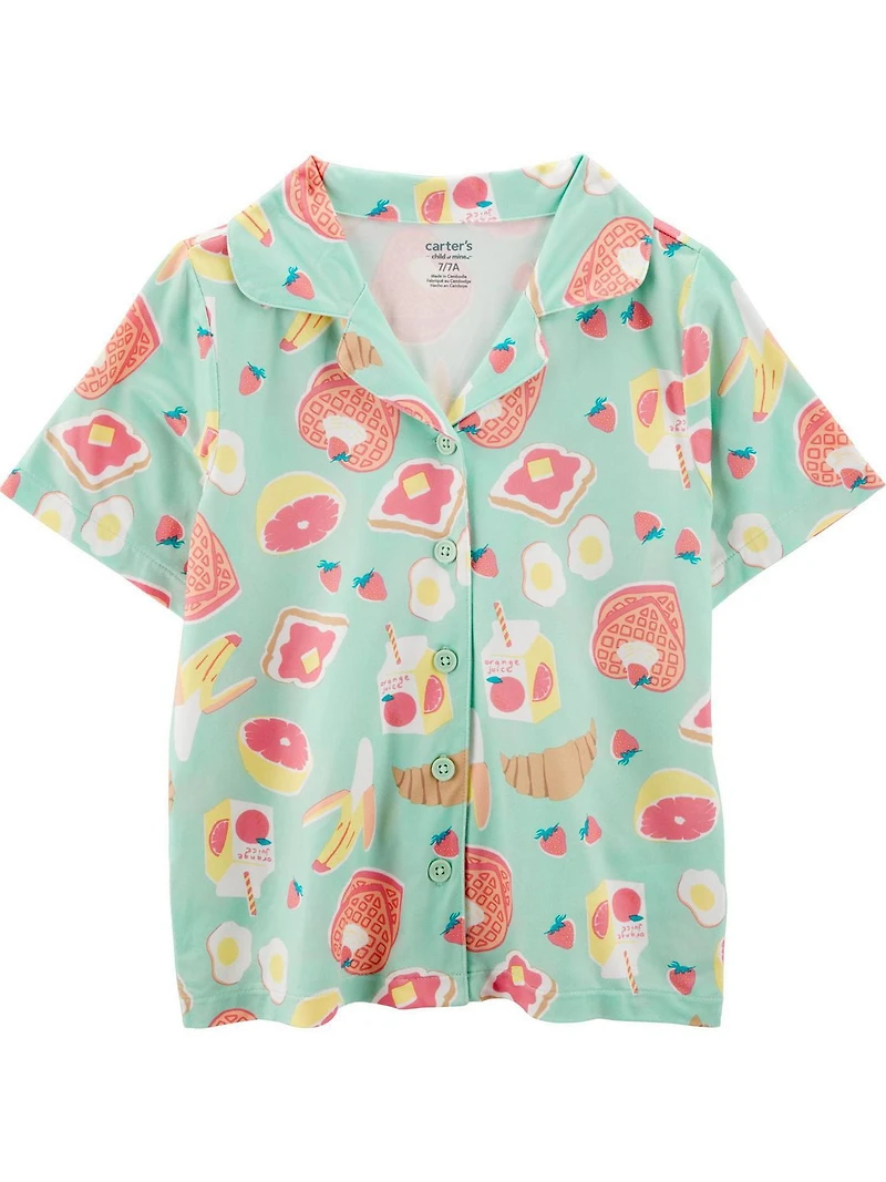 Carter's Child of Mine Kid Pyjama 3 pièces multi-petit-déjeuner pour filles
